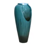 30.7-in H Concrete Jar Outdoor/indoor Fountain with LED light