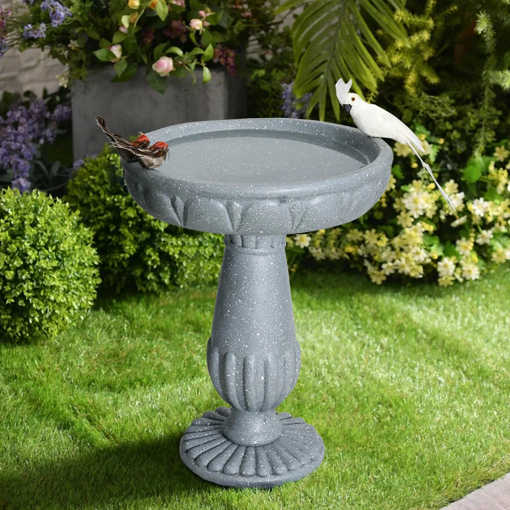 product_image_1765566250 Outdoor Birdbath for Garden and Yard - Concrete Birdbaths to Create a Lively Atmosphere-21.2"H